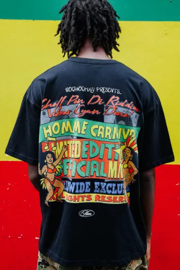 Picture of Black Oversized Homme Carnival T-Shirt